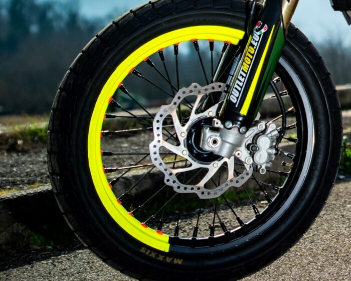 Adesivi Cerchi Motard Bicolor - Fluo